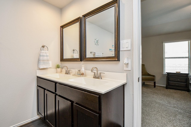 bathroom featuring vanity