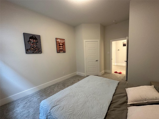 bedroom with carpet flooring