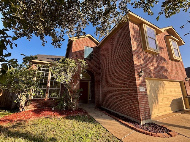 view of front of house featuring a garage