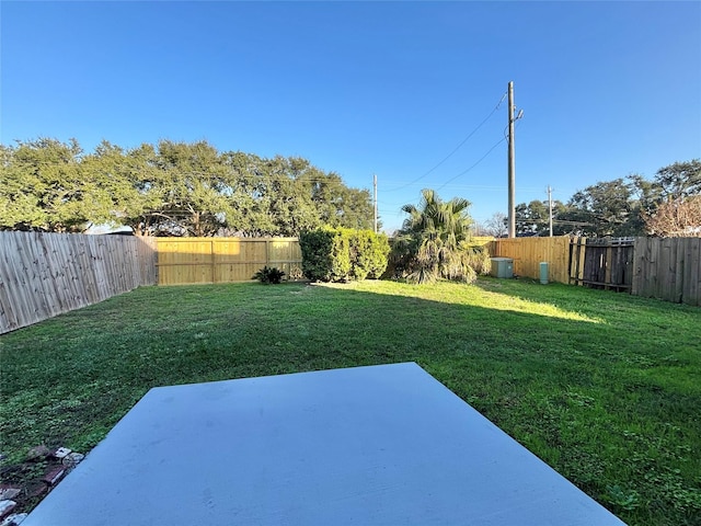 view of yard featuring a patio area