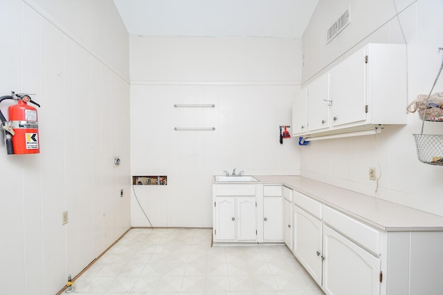 laundry room with sink