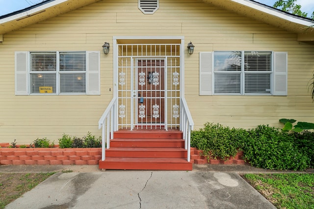 view of entrance to property