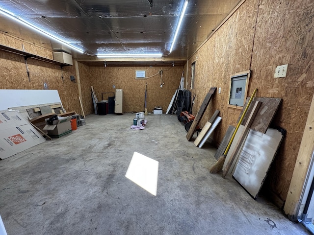 miscellaneous room featuring concrete floors