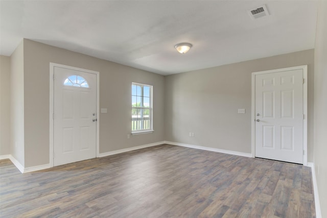 entrance foyer featuring hardwood / wood-style floors