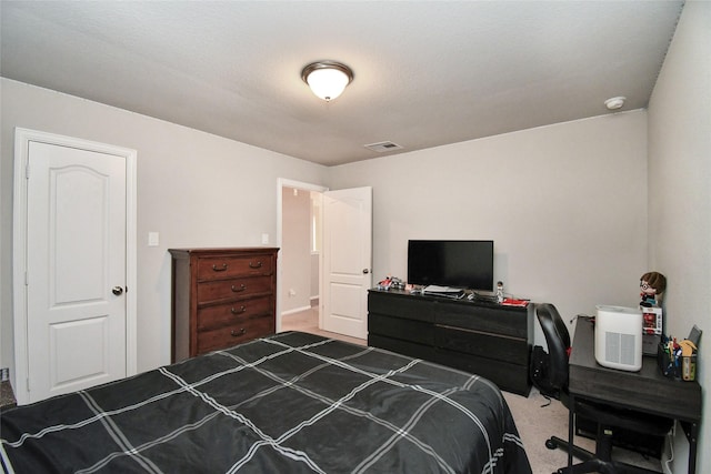 bedroom with carpet floors