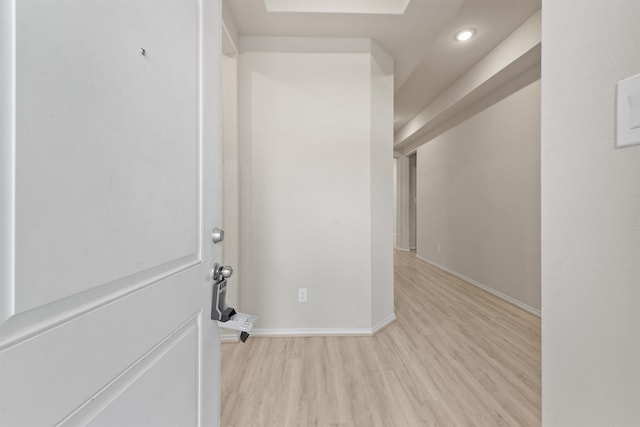 interior space featuring light hardwood / wood-style floors