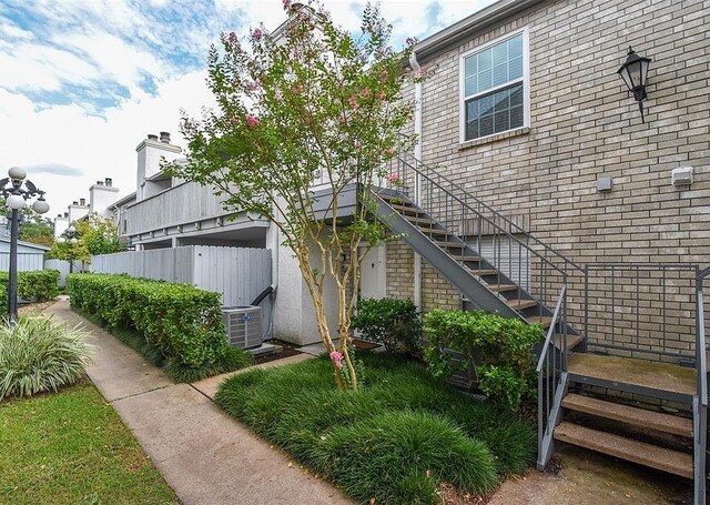 exterior space with central AC unit