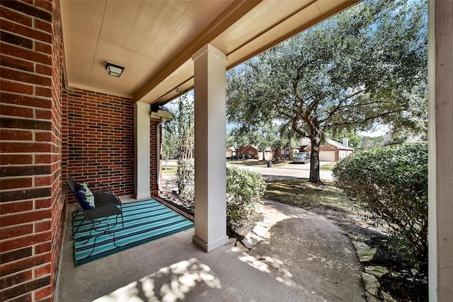 view of patio / terrace with covered porch