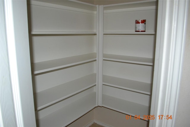 view of pantry