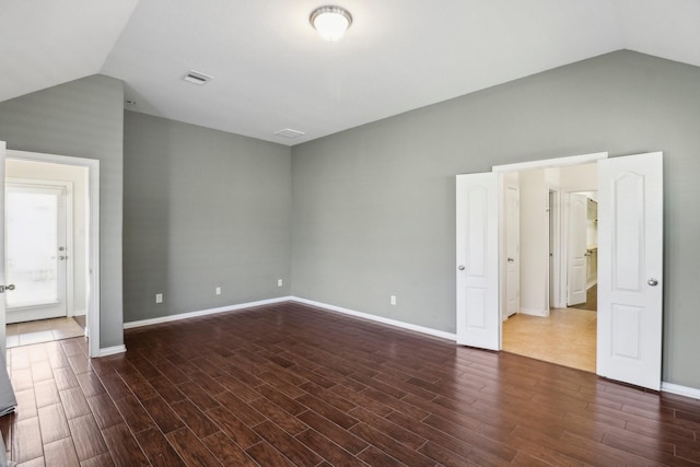 interior space with lofted ceiling