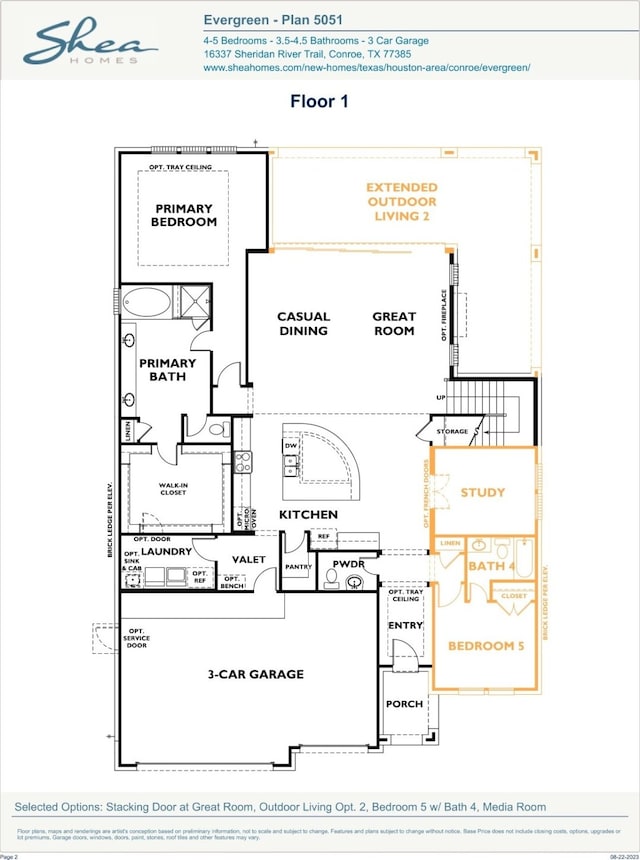 16146 Rustling Woods Rd, Conroe, TX 77302 - view of room layout