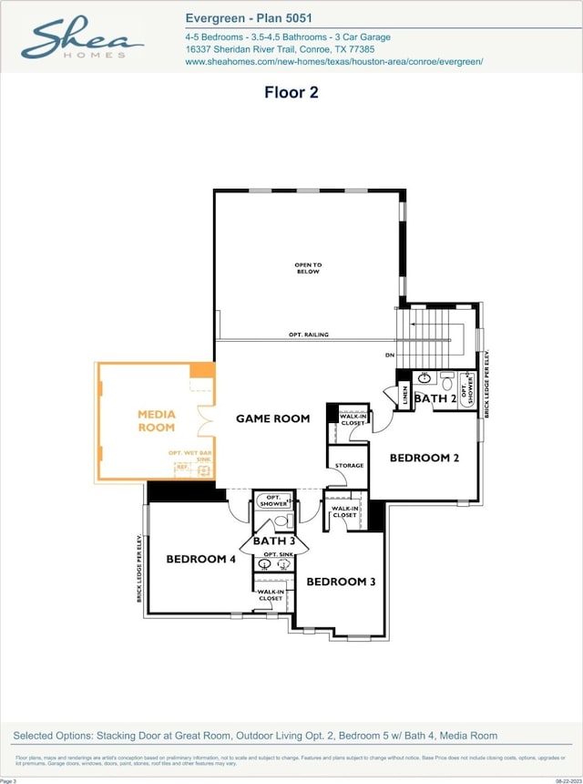 16146 Rustling Woods Rd, Conroe, TX 77302 - view of room layout