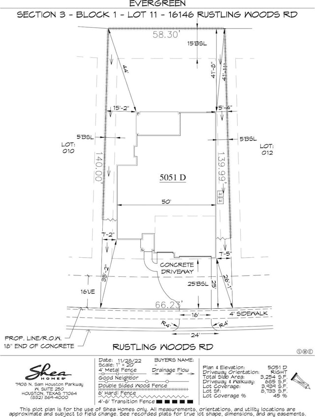 16146 Rustling Woods Rd, Conroe, TX 77302 - view of property floor plan