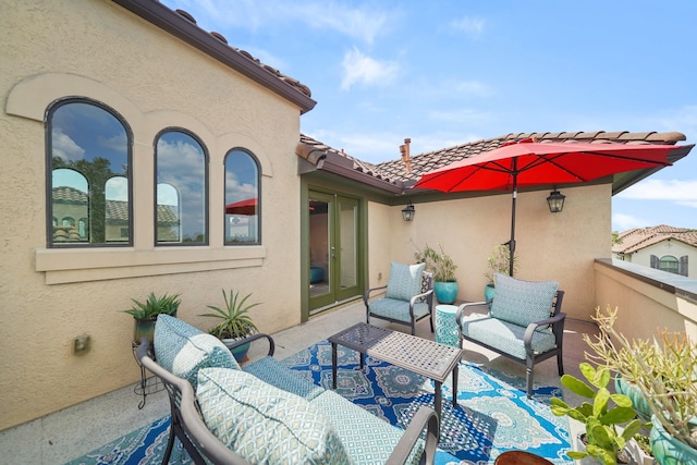 view of patio / terrace with french doors