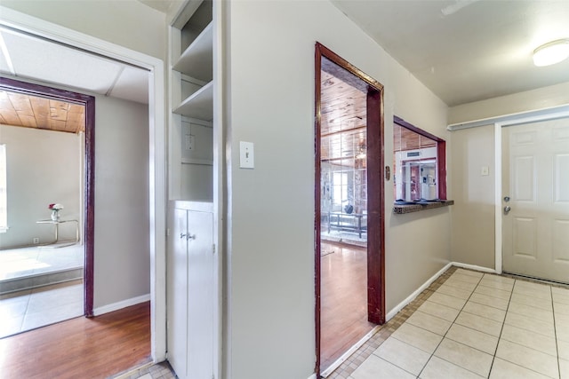 view of tiled entrance foyer