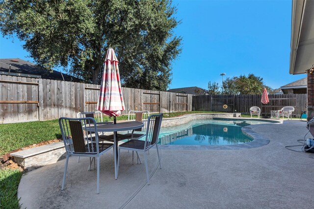 view of pool with a patio