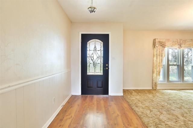 entryway featuring wood-type flooring