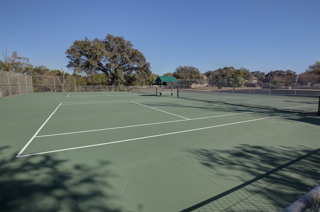 view of tennis court