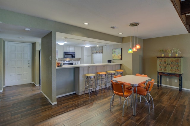 view of dining room