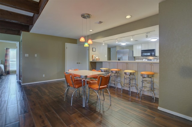 view of dining space