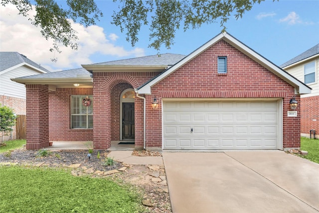 view of front of house featuring a garage