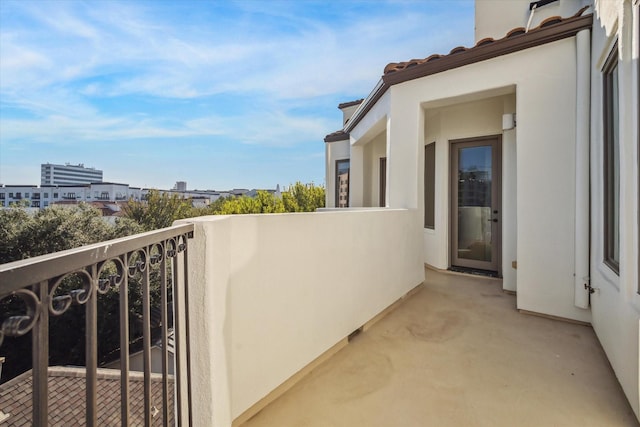 view of balcony