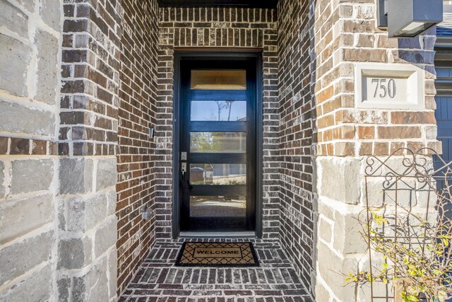 view of exterior entry