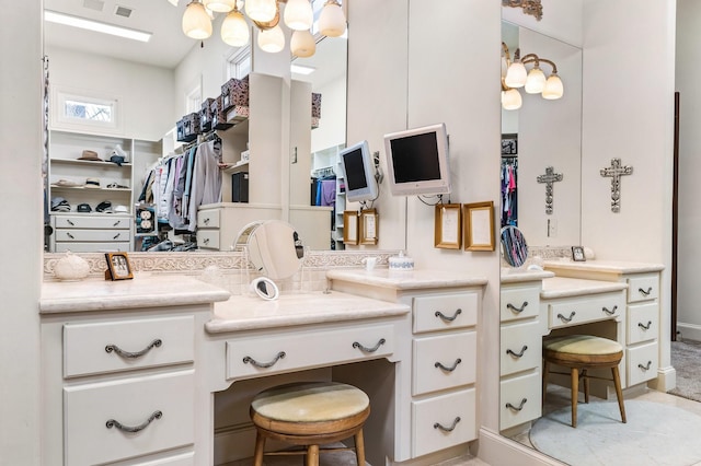 bathroom with vanity