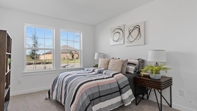 bedroom featuring carpet flooring