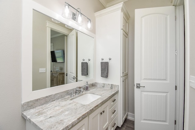 bathroom featuring vanity