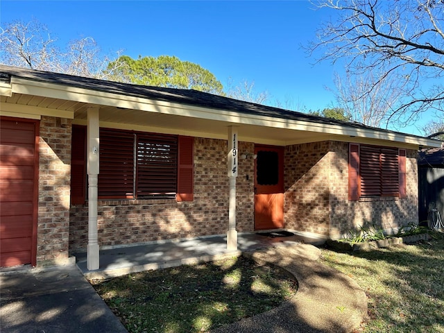 exterior space featuring covered porch