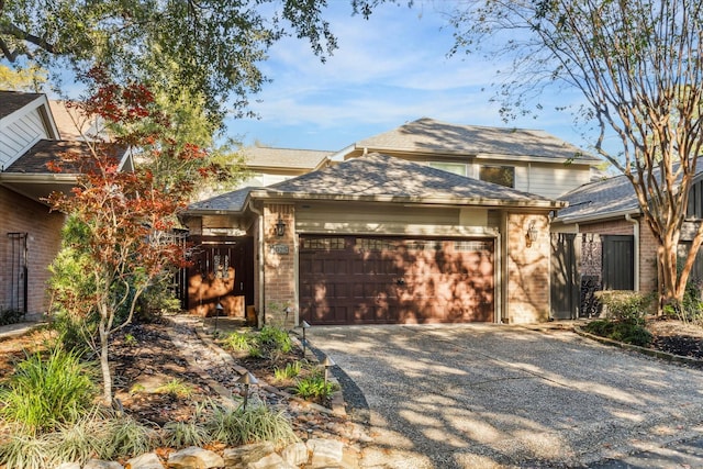 view of front of house featuring a garage