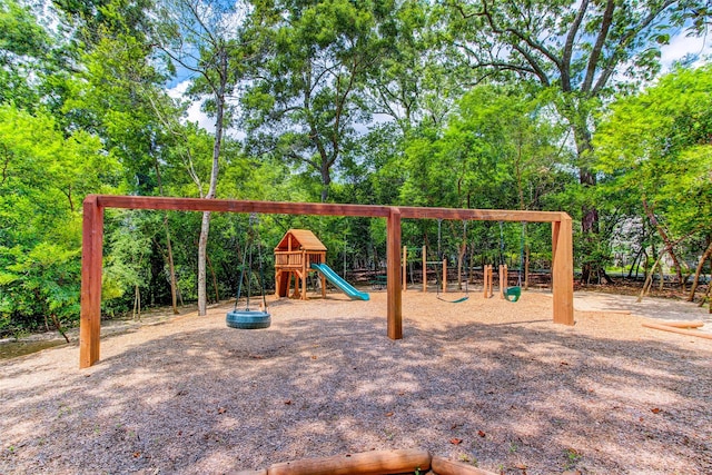 view of jungle gym