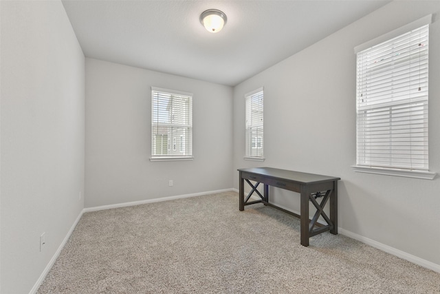 view of carpeted empty room