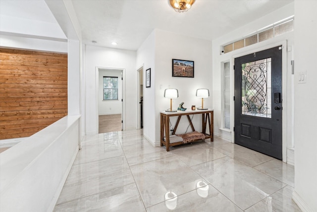 view of entrance foyer