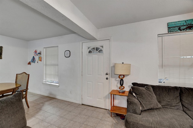 view of tiled entrance foyer