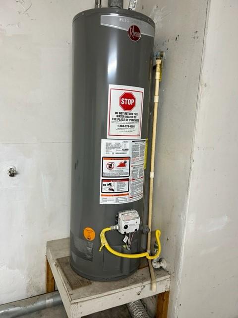 utilities featuring water heater