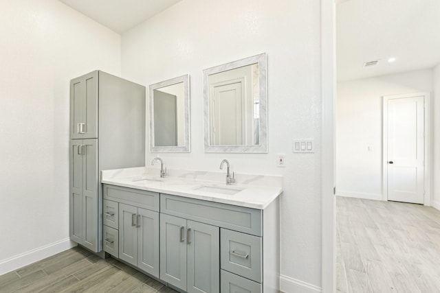 bathroom featuring vanity