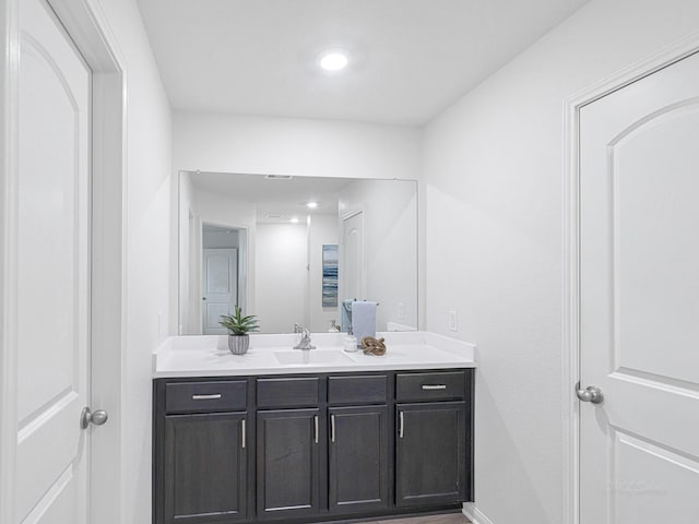 bathroom featuring vanity