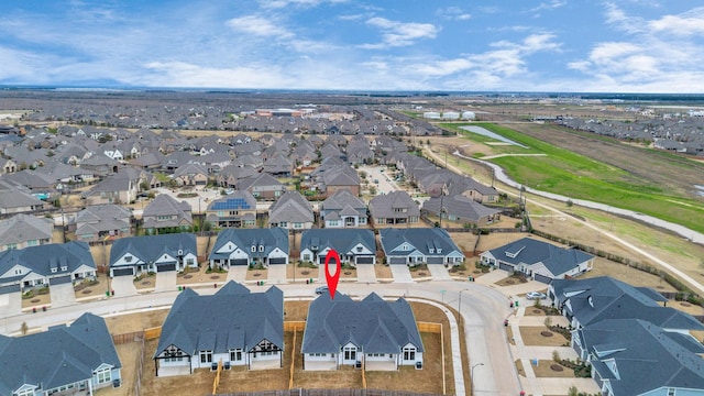 birds eye view of property featuring a residential view