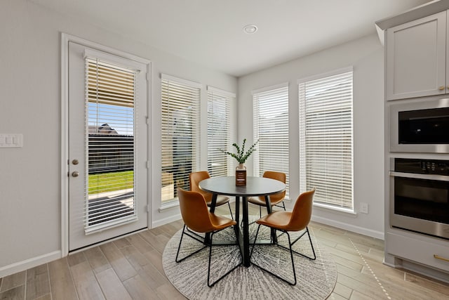 view of dining space