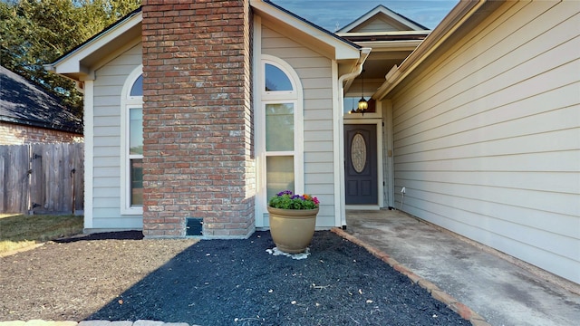 view of property entrance