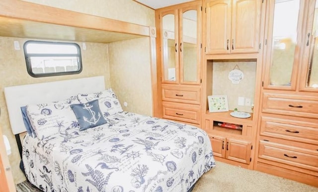 bedroom featuring carpet flooring