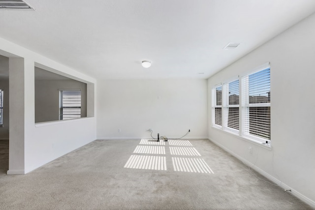 interior space with light colored carpet