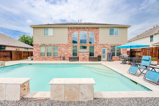 view of pool with a patio area