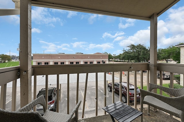 view of balcony