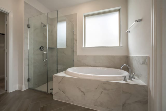 4030 Colony Ln, Missouri City, TX 77459 - full bathroom featuring a bath and a stall shower