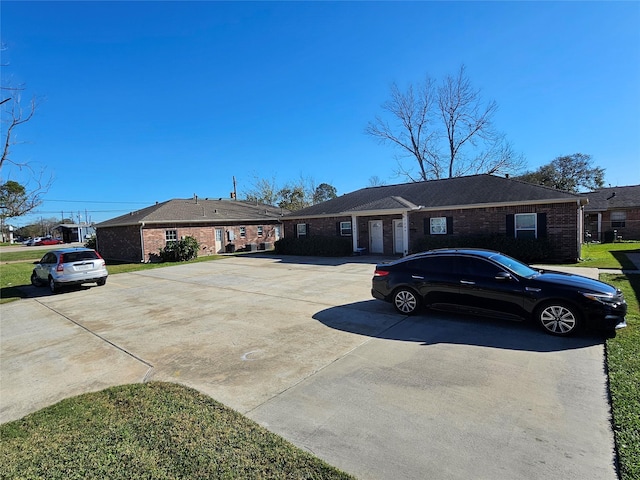 view of single story home