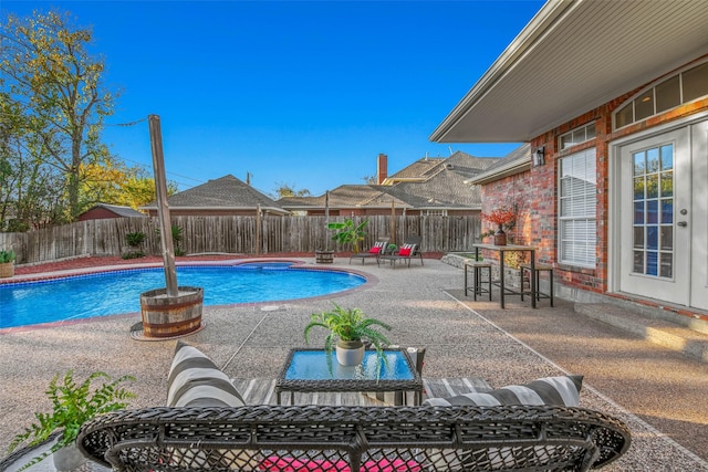 view of pool with a patio area