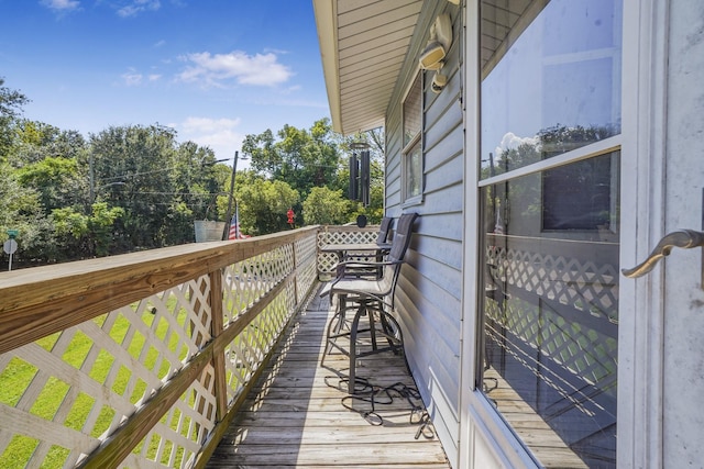 view of balcony